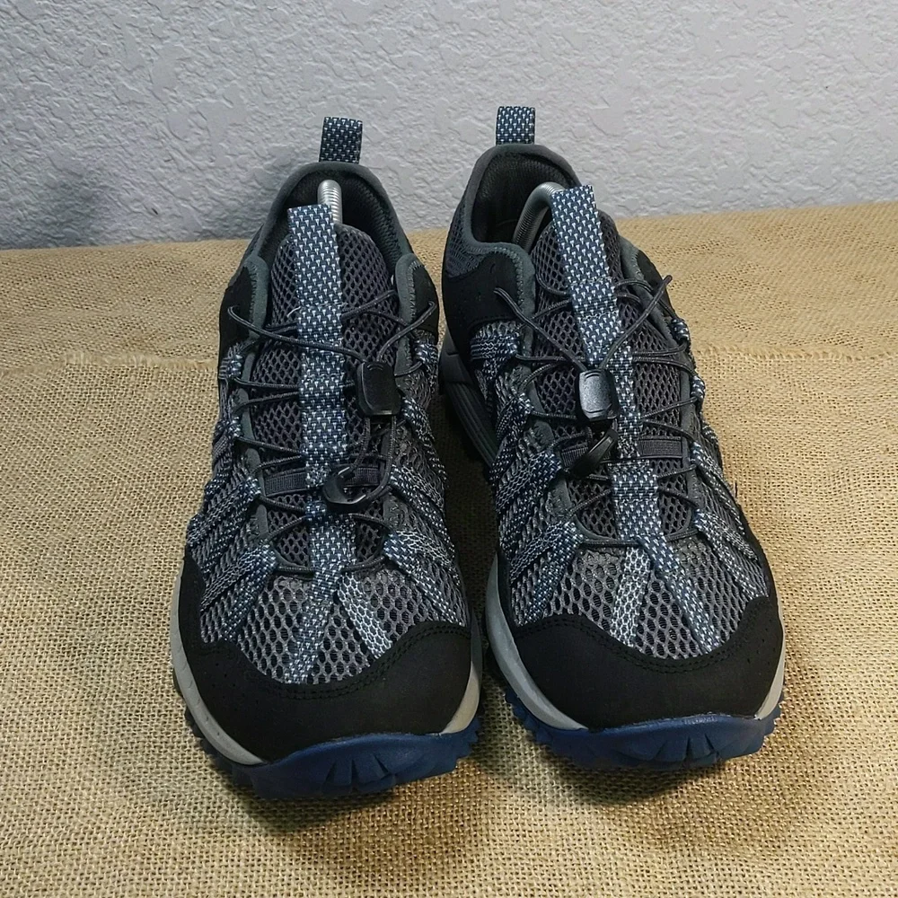 Merrell Wildwood Aerosport Men's Water Shoes Sz 10.5, Grey/Blue/Black - Picture 2 of 7